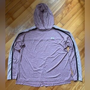 Under Armour Hooded Long Sleeve Top with Black Stripes